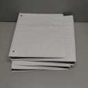 Cardinal Economy 3 Ring Binder, 1 Inch, Presentation View, White, Holds 225 Sheets, Nonstick, PVC Free, 4 Pack of Binders (79510)
