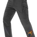 TACVASEN Men's Winter Work Pants Fleece Lined Tactical Snow Ski Pant Waterproof Insulated Cargo Hiking Trousers 9 Pocket (32)