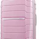 Samsonite Freeform Large Checked Luggage with Dual 360 Spinner Wheels - TSA Lock, Airline-Approved - Lightweight Durable Polypropylene Expandable Hardshell - Pink Rose