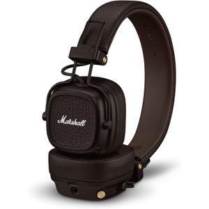 Marshall Major V On-Ear Wireless Bluetooth Headphones - Brown