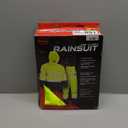 Boss Unisex High Visibility ANSI Class III Rain Suit Jacket and Bib, Water Resistant (Large)
