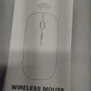 Bluetooth Wireless Mouse for MacBook Air Mac Pro iPad Laptop Computer Pad Optical Rechargeable Slim Silent Dual Mode (2.4G USB-C/USB-A&Bluetooth 5.2/3.0) Mouse Jiggler for Computer Awakening (Black)