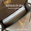 Purse Pillow Insert for Kelly 32 Bags, Satin Handbag Filler for Luxury Bags, Soft Purse Inner Pillow with Memory Foam for Handbag Storage (Etoupe Grey, KE 32 Sellier)