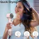 Dryhsip 5 in 1 Hair Styler & Wrap Air Curler, Low-Speed Negative Ionic Hair Tools Drying, Multi Hair Styler, Professional Blow Dryer Brush for Curling Volumizing Straightening Styling (Pink)