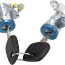 RLB-HILON Door Lock Cylinder Set Compatible with Toyota Tacoma 1995 to 2004 Year Front Driver & Passenger Side Door Lock Kit DL-107 DL108R