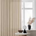 Beige Flax Linen Curtains 96 Inches Long for Living Room Dining 2 Panels Burlap Textured Pinch Pleated Drapes Hooks Farmhouse Neutral Light Filter Semi Sheer Tan Sand 96 Inch Curtain for Bedroom, 40"W x 96"L 