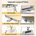 Phone Lanyard Crossbody with Metal Buckles, Adjustable Neck Strap with Universal Multifuctional Stainless Steel Phone Lanyard Tab Comfortable and Durable, Green