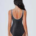 SUUKSESS Women Sexy Tummy Control One Piece Swimsuits High Cut Bathing Suit 2026 (Black) S