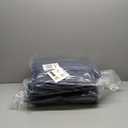 Chezmoi Collection Loft 8-Piece Luxury Striped Comforter Set (Queen, Navy/Gray/Blue)