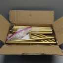 Vincidern 6.6 FT Wedding Arch Backdrop Stand for Parties, Balloon Arch Stand, Wedding Arches for Ceremony, Metal Arch Backdrop Stand for Bridal Baby Showers, Birthday Party Decoration Door Frame Gold