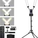 Tattoo Light, Dual Arms Lash Light with Tripod Stand & Phone Holder