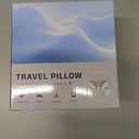 CNAOA Travel Pillow for Airplanes, Neck Pillow eases Neck and Shoulder Pain on Long Flights, Adaptive Memory Foam Sleep Support, Portable Carry Case, Eye Mask and Earplugs Travel Set(Black)