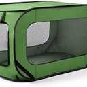 Love's cabin Pop Up Kennel, Indoor Outdoor Crate for Dog Pets, Portable Car Seat Kennel, Cat Bed Collection, Green, 36in Large