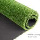 Artificial Grass Turf, 10ft x 10ft 0.4" Pile Height, Indoor Outdoor Fake Astroturf Rug Carpet Mat for Balcony Decor Backyard Patio Backdrop Fence Wall Decorations Dogs