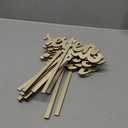 VICASKY 12pcs Wooden Table Holders Sticks for Weddings Home Decor Stylish Table Numbers for Reception Party Centerpieces Easy Use Assignments