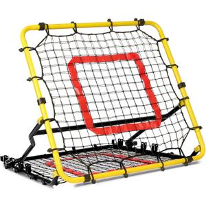 Storgem Baseball Softball Rebounder Net, Pitch Back Rebound Net,Soccer Rebound Net, Fielding Rebounder,Double Sided Adjustable Multi-Sports Pitching Rebound Net for Throwing Practice
