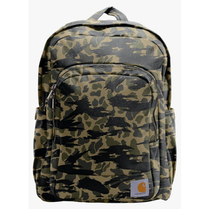 Carhartt 25L Classic Laptop Backpack, Durable Water-Resistant Pack W/ 15" Laptop Sleeve and Multiple Organizational Compartments, Contains PFAS, Blind Duck Camo Carhartt 25L Classic Laptop Backpack, Durable Water-Resistant Pack W/ 15" Laptop Sleeve and Multiple Organizational Compartments, Contains PFAS, Blind Duck Camo