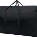 Small Christmas Tree Storage Bag for 4ft / 3ft Artificial Disassembled Holiday Tree Heavy Duty Xmas Tree Storage Container with Reinforced Handles & Dual Zippers Waterproof Fake Tree Saver Bag (Black)