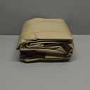 Arcedo Waterproof Outside Lounge Chair Covers 2 Pack, Heavy Duty Patio Chaise Lounge Covers for Outdoor Furniture, Protect Your Pool Chairs in Winter, 80" L x 32" W x 25" H, Beige and Brown