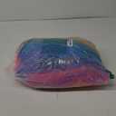 No Brand Rainbow Bed Canopy for Girls Kids, 4 Corner Post Princess Full Canopy Bed Curtains with DIY Star Stickers for Bedroom Decor 84x42