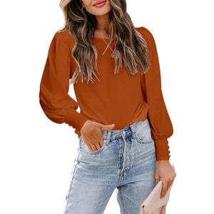 DOROSE Womens Tops Puff Sleeve Blouses Dressy Casual Work T-Shirts, XXL