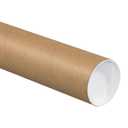 BOX USA Cardboard Tubes with Caps, 24"L x 3"W x 3"H, Pack of 24 | Poster Tube for Mailing and Storage of Blueprints, Artwork, Crafts, Long Art Holder, 24 inches