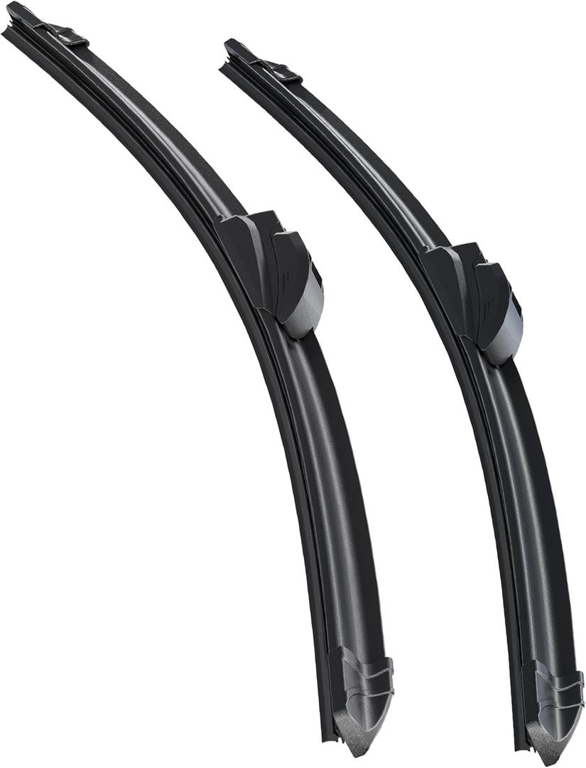 RACOONA OEM QUALITY Premium All-Season Windshield Wiper Blades,Pack of 2 Durable Stable And Quiet Windshield Wiper Blades,Automotive Replacement Winshield Wipers For My Car (24"+18")