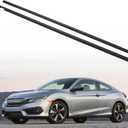 ZONFANT Car Outer Door Window Molding Trim Weatherstrip Seal Belt Front LH and RH Compatible with Honda Vehicle 2016-2020 Civic 2 Door, Replace#72410-TBG-A01 72450-TBG-A01