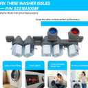 5221EA1008F AJU73213301 LG Washer Water Inlet Valve AJU75152601 2025 Upgrade for Kenmore WT5680HWA WT7200CW WT5170HV WT4970CW WT1201CW, Replaces 5221EA1008F AP6308239 TAW35618287 PS3527446