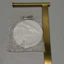 Siyzda Hand Towel Holder Stand for Bathroom, L- Shaped Standing Hand Towel Rack, Towel Bar Kitchen Vanity Countertop Organizer, SUS304 Stainless Steel Material (Marble Base, Gold)