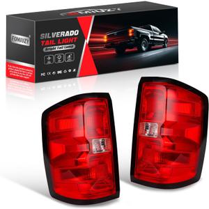 Tail Lights Assembly Fit Chevy Silverado 1500 2014 2015 Chevrolet 2500 3500 HD 2500HD 3500HD Rear Brake Turn Signal Back Up Bulb Taillight Left Driver Right Passenger Side GM2800261 GM2801261