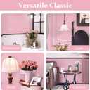 Dimoon 17.7''x393.7''Pink Peel and Stick Wallpaper Gothic Floral Wall Paper Contact Paper Closeout Renter Friendly Modern Self Adhesive(393.7''x17.7'', Pink Floral Textured)