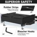 Sheenive Stadium Seats for Bleachers with Back Support, Bleacher Seats with Backs and Cushion Wide, Padded Portable Folding Comfort Stadium Chair with Shoulder Strap for Football Baseball Games