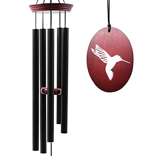Howarmer Hummingbird Wind Chimes – 33" Outdoor Tuned Melody Wind Chime, Soothing Memorial Gift for Mom & Grandma, Weather-Resistant Metal Chimes for Garden, Patio, Yard & Home Décor