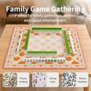 Orange Fall Pumpkin American Mahjong Mat 31.5 X 31.5 Inch