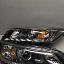 LBRST Headlight Assembly with Project for Honda for Accord Sedan 4-Door 2013-2015 Black Housing Amber Reflector Clear Lens Driver and Passenger Side Headlamp