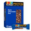 KIND Protein Bars, Dark Chocolate Nut, Gluten Free, Healthy Snacks, 12g Protein, 12 Count (EXP 02/15/27)