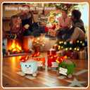 3 x Handmade Emotional Support Dumpster Fire Crochet Gift - Funny Desk Decor with Positive Card for Coworkers, Teachers, Adults, Meme Lovers, Christmas, Halloween, Office Pranks, Knitted Doll Toy (Orange)