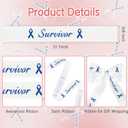 Colon Cancer Awareness Products 5/8 Inch 10 Yards Blue Ribbon for Child Abuse Colorectal Cancer ALS Diabetes Anti-Bullying Awareness Support Fundraising Survivor Satin Ribbons for Gift Wrapping Crafts