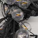 Brightown Outdoor String Lights - 2 Pack Globe Patio Lights 50 Ft with 25 G40 Shatterproof Bulbs, Waterproof Connectable Commercial Hanging Lights for Backyard Bistro Porch Cafe (Black)