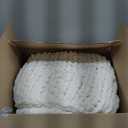 L'AGRATY Chunky Knit Blanket Throw,Soft Chenille Yarn Throw 50x60Handmade Thick Cable Knit Crochet Blanket, Large Rope Knot Throw Blanket for Couch Home Decor (Ivory)