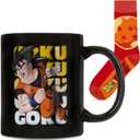 Culture Fly Dragon Ball Z 3-Piece Mug Gift Set, Socks, Christmas Ornament, Funny Characters Mugs, Stocking Stuffer, White Elephant Gag Gift