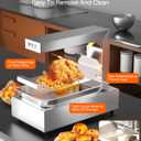 PYY French Fry Warmer - Commercial Food Heat Lamp Food Warmer Light 122F Free-Standing Warming Fry Dump Station Countertop Fries Warmer Commercial Food Warmer for Chips Churros Buffet Restaurant