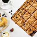Hakan Aluminum Half Sheet Baking Pan 14x18-inch, 2.2lbs Weight, Thick Rust-Free Bakeware, Warp Resistant Food Grade Aluminum Baking Tray, Cookie Sheet Oven Tray, Heavy-Duty Baklava Tray, Silver