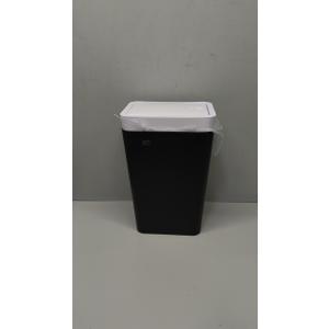 SHPMXUPW 2 Pack Bathroom Small Trash Can with Lid,10L / 2.6 Gallon Slim Garbage Bin Wastebasket with Pop-Up Lid for Bedroom, Office, Kitchen, Craft Room, Fits Under Desk/Cabinet/Sink