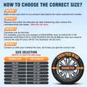 Moonet PVC Leather Spare Tire Wheel Cover for Car Truck SUV Camper Trailer Universal Fit RV JP FJ, R15 Black (for Overall Wheel Diameter 27-29 inch)
