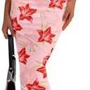 PRETTYGARDEN Women's 2026 Summer Floral Bodycon Maxi Dresses Ribbed Strapless Tube Casual Boho Party Long Dress M