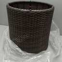 Christopher Knight Home Keaton Wicker Barrel Side Table, Multibrown 16.75 inches high x 17.5 inches wide 17.5 inches deep