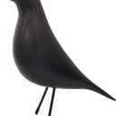 Mid-Century Home Decor House Bird - Office Decor Desk Dove Ornament Arts Gift (Black)