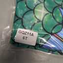 Funnycokid Girls Dress Summer Sleeveless Sundress Birthday Outfit Twirly Mermaid Party Kids 4-15 Years (Green)